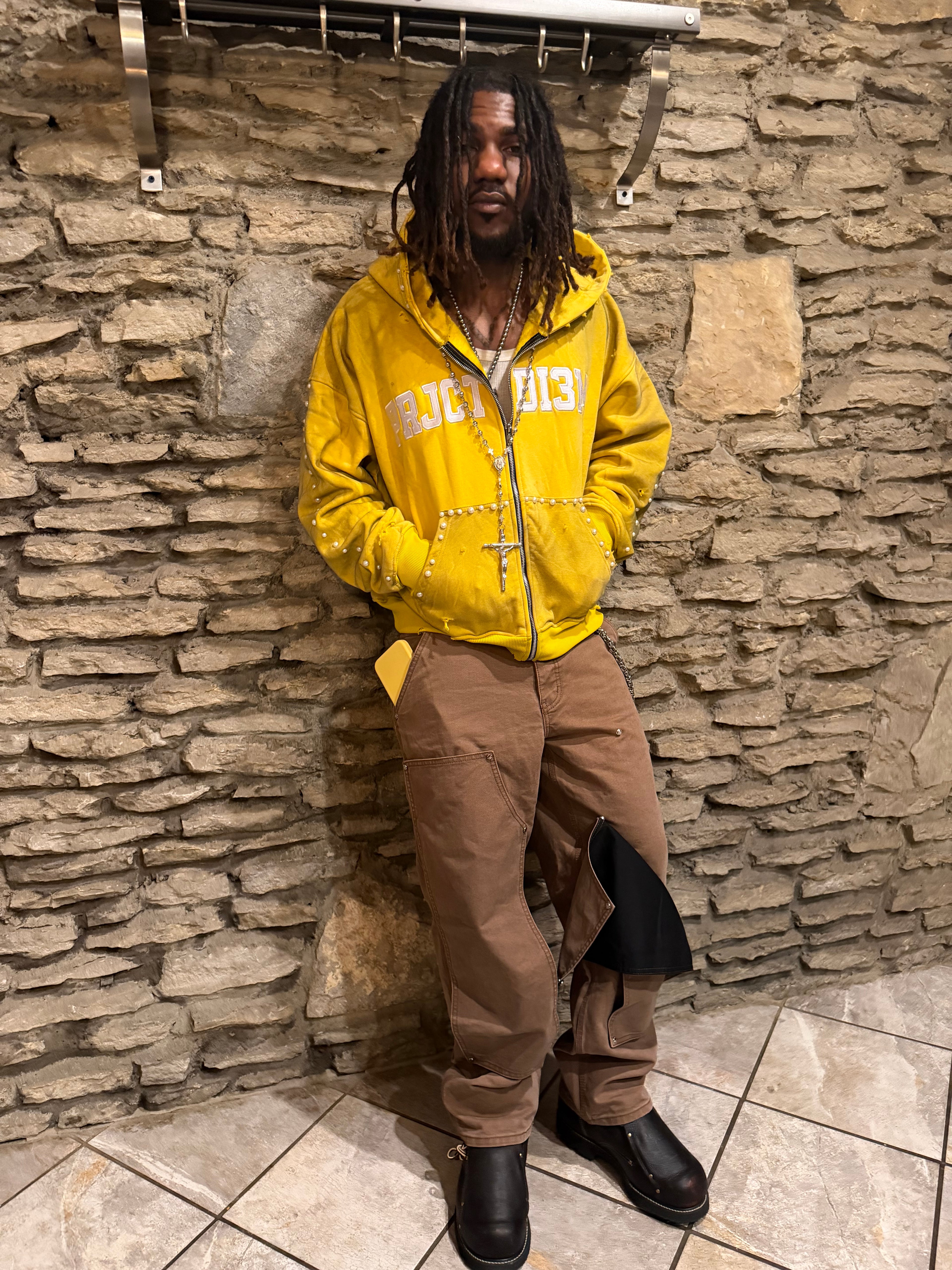 Yellow Zip Up